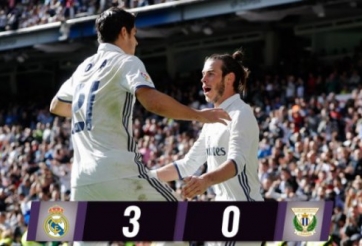 Video bàn thắng: Real Madrid 3-0 Leganes (Vòng 11 La Liga)
