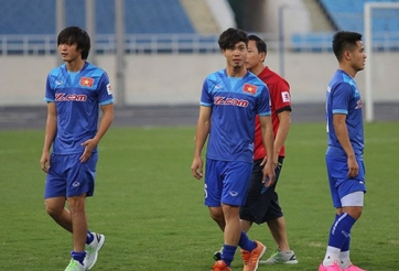 Chấn thương tăng nặng, Tuấn Anh bỏ dở buổi tập của ĐT Việt Nam
