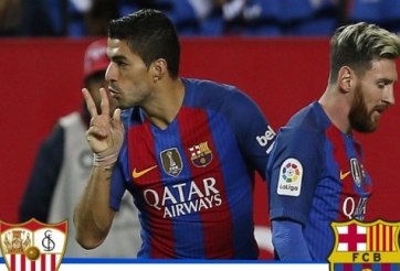 Video bàn thắng: Sevilla 1-2 Barcelona (Vòng 11 La Liga)