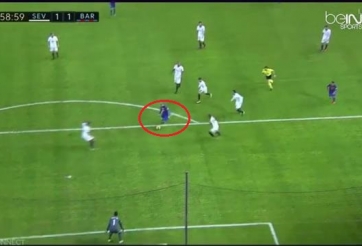 VIDEO: Pha solo cực chất của Messi giữa vòng vây cầu thủ Sevilla