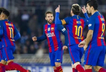 Video bàn thắng: Real Sociedad 1-1 Barcelona (Vòng 13 - La Liga)