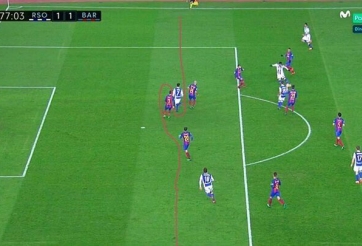VIDEO: Trọng tài giúp Barca thoát thua trước Real Sociedad