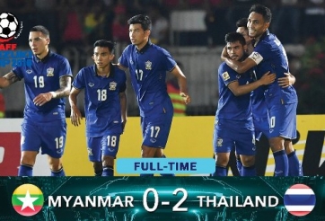 Video bàn thắng: Myanmar 0-2 Thái Lan (Bán kết AFF Cup 2016)