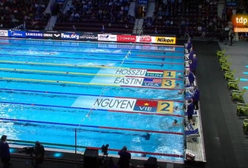 VIDEO: Ánh Viên về đích thứ 2 ở chung kết 400m hỗn hợp Giải VĐTG bể 25m 2016