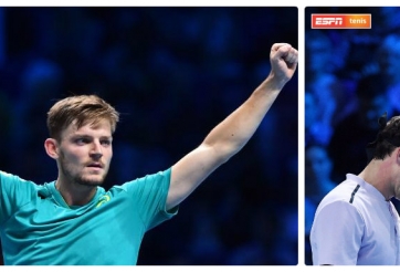 ĐỊA CHẤN: David Goffin bất ngờ hạ Federer - ATP Finals 2017