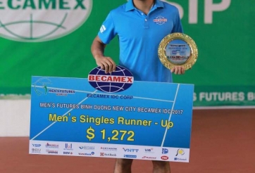 Lý Hoàng Nam giành ngôi Á quân Vietnam F2 Futures 2017