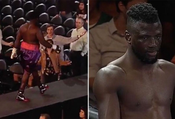 Võ sĩ bỏ về như 1 trò đùa ngay sau khi bắt tay đối thủ