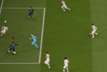 VIDEO: Màn đi bóng qua cả hàng thủ rồi gắp bóng chỉ có trong game