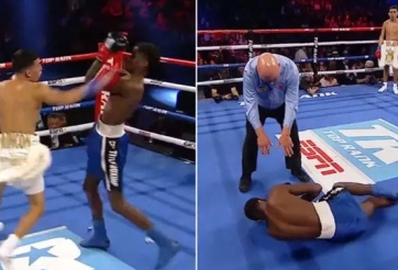 Không biết võ vẫn thượng đài, 'tay mơ' bị đấm gục sau 1 phút