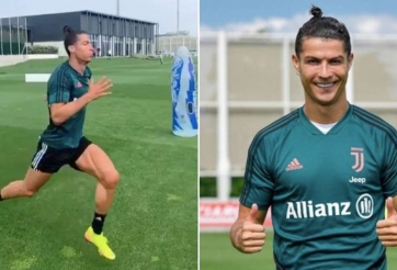 Ronaldo làm điều không tưởng trước buổi tập của Juventus