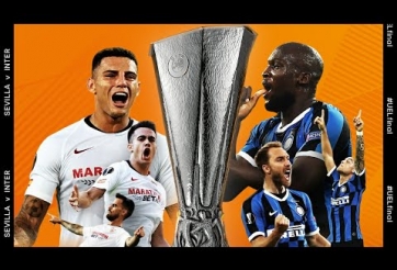 Lịch thi đấu chung kết Europa League: Sevilla đại chiến Inter Milan