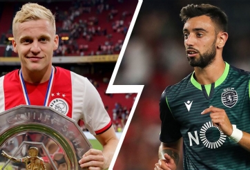 Bruno Fernandes, Rashford ngầm chào mừng Van de Beek tới MU