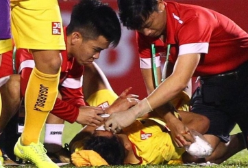 Cựu tuyển thủ U23 Việt Nam phải nhập viện khâu 15 mũi
