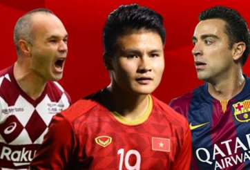 AFC xếp Quang Hải chung nhóm với Xavi, Iniesta