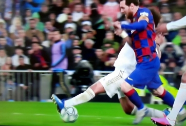 Messi 'câm lặng' sau cú tắc bóng đỉnh cao của Marcelo