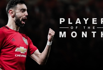 Bruno Fernandes tiếp tục được vinh danh