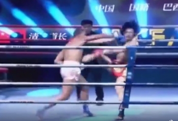 Đạo trưởng Võ Đang ăn đấm 'mù mắt', thua knock-out võ sĩ Brazil sau 40 giây