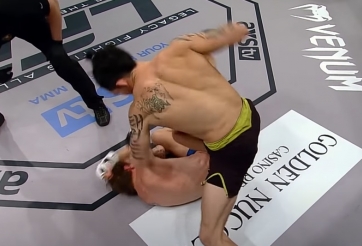 'Thợ săn knock-out gốc Việt' tung 55 cú đấm hạ gục võ sĩ người Mỹ