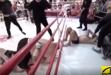 VIDEO: Cao thủ MMA một mình hạ gục 3 tân binh 