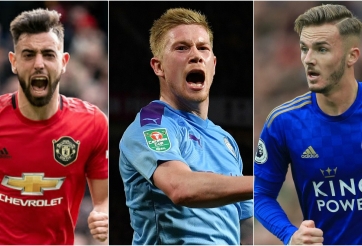 5 tiền vệ trung tâm hay nhất Ngoại hạng Anh: Bruno trên tài Maddison