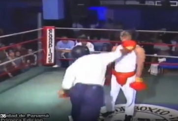 Cao thủ đóng giả cổ động viên đấm bất tỉnh võ sĩ khinh người