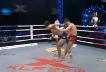 Võ sĩ Trung Quốc dở chiêu hèn hạ, chiến thắng sau 1 giây