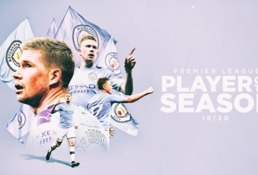 De Bruyne nhận danh hiệu Cầu thủ xuất sắc nhất Ngoại hạng Anh