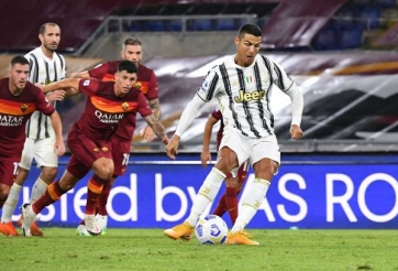 Ronaldo lập cú đúp, Juventus thoát thua trên sân Roma