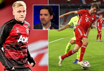 Cựu sao MU ví Van de Beek với Thomas Muller
