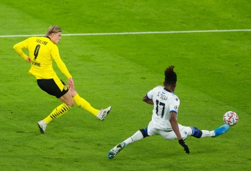 Haaland rực sáng, Dortmund thắng dễ Brugge