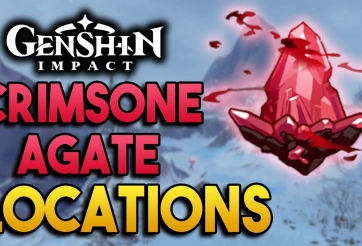 Vị trí của Mã Não Đỏ Thẫm trong Long Tích Tuyết Sơn Genshin Impact