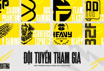 Danh sách đội tuyển tham dự ĐTDV mùa Xuân Liên Quân Mobile 2021