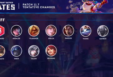 Hé hộ bản cập nhật DTCL 11.7