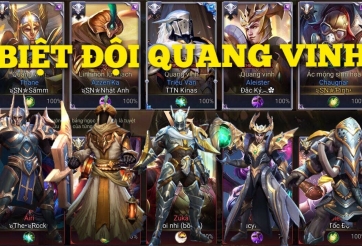 Liên Quân Mobile: 'Test' đội hình skin Quang Vinh siêu mạnh 