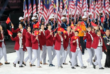 VĐV bóng chuyền xinh đẹp trong ngày khai mạc SEA Games 29