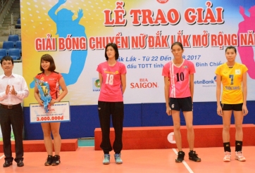 Những gương mặt xuất sắc nhất giải bóng chuyền Đak Lak 2017