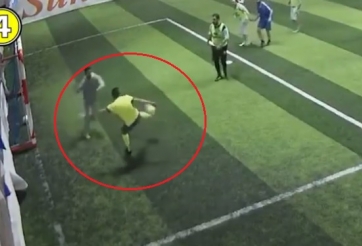 VIDEO: Đỡ bóng trượt, cầu thủ tạo ra pha xử lý khiến Zidane nể phục