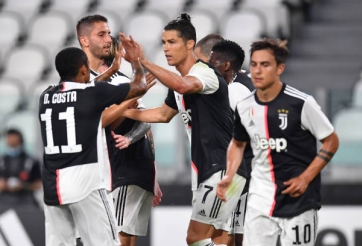 BXH Serie A vòng 28: Ronaldo giúp Juve bứt phá