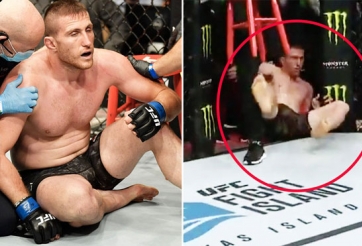 VIDEO: Lần đầu tiên một võ sĩ MMA bị knock-out khỏi lồng bát giác