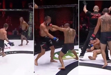 VIDEO: Giơ mặt cho đối thủ đánh, võ sĩ MMA bị đấm đến ngất lịm