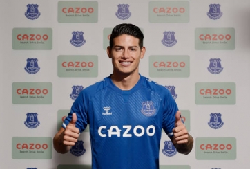 CHÍNH THỨC: James Rodriguez cập bến Ngoại hạng Anh