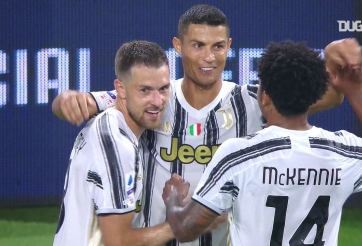 VIDEO: Ronaldo ghi bàn 'mở tài khoản' tại Serie A 2020/21