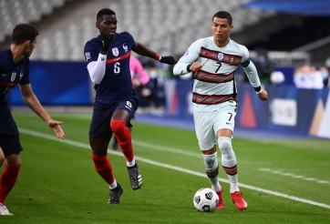 Ronaldo cùng đồng đội bất phân thắng bại ĐT Pháp