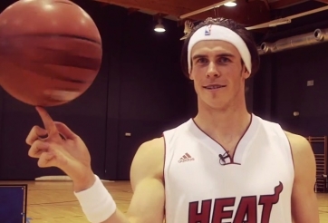 VIDEO: Chán chơi golf, Bale chuyển sang ném bóng rổ