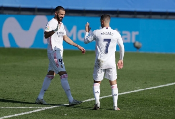 Song sát Benzema - Hazard đưa Real lên ngôi đầu La Liga