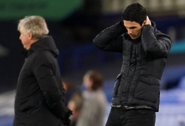Arsenal ấn định tương lai của Arteta sau trận thua Everton
