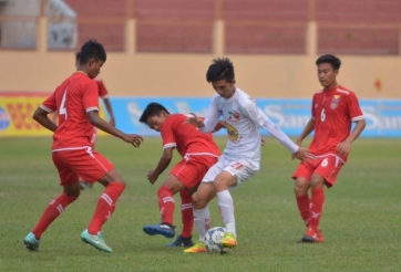 Thua đậm U19 Myanmar, HAGL hết cơ hội đá CK với U19 Việt Nam