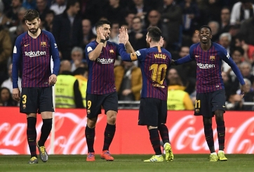 Chấm điểm Real 0-3 Barca: Luis Suarez sáng nhất trận