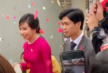 Công Phượng, Viên Minh hạnh phúc rạng ngời trong lễ cưới