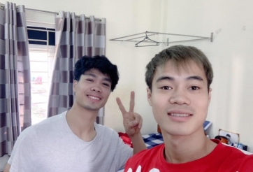 Văn Toàn đến thăm nhà Công Phượng